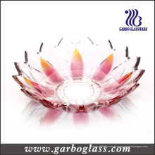 Lotus-Blumen-geformte farbige Glasschale